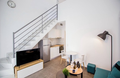 Paralia Ofryniou Apartment | Olympiada Two Bedroom Loft with Pool Access