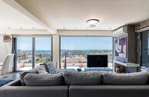 Vari-Voula-Vouliagmeni Apartment | Penthouse with breathtaking view of the Vouliagmeni bay