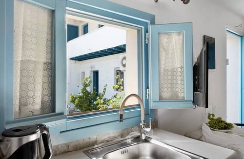 Amorgos Town Apartment | Politimi N8 Studio with Mountain View, Wi-Fi, and Air Conditioning