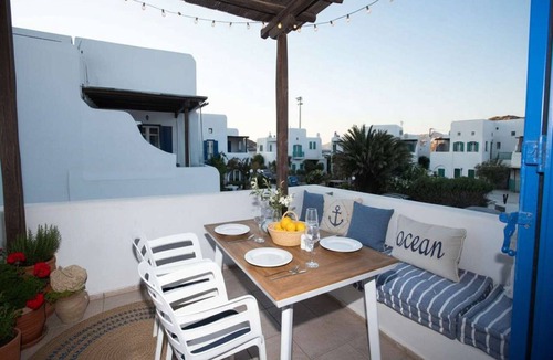 Ornos Apartment | Poolside stay with Coastal Views