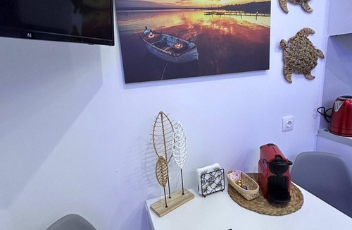 Katerini Apartment | Premium Cozy studio with AC and Free WiFi in enjoyable Paralia - DANAI 14