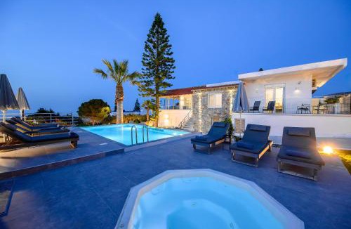 Koutouloufari Villa | Queen's Gem Luxury Villa - Heated Jacuzzi & Pool