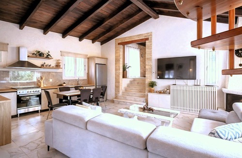 Dafnata Villa | Rare 10-Acre Villa with Pool and Guesthouse for 9 Guests Near Corfu Town