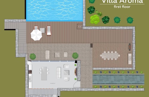 Agia Pelagia Villa | Rock Bay Villas - villa AROMA with 5 Bedrooms and Private Pool