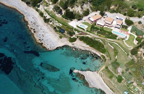Karavados Villa | Seafront Villa with Panoramic Views, 5 Bedrooms, Pool, 3 Min Walk to Sandy Beach