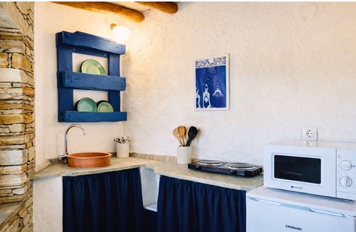 Andros Cottage | Stone Suite at Kotseli on Andros: Sea & Sunset Views, Pool & Traditional Charm