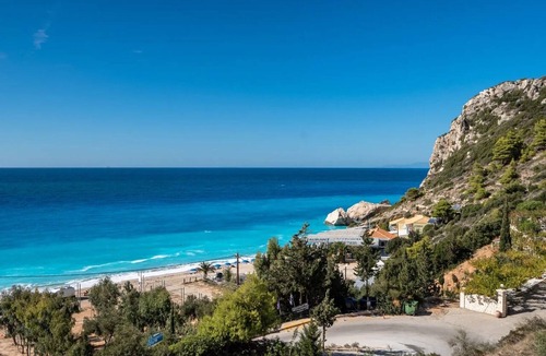 Agios Nikitas Apartment | Studio Apartment 'Sunset Premium 13' with Sea View, Wi-Fi and Air Conditioning