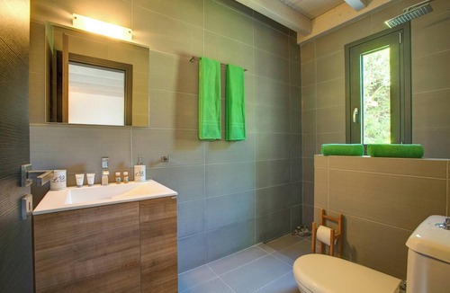 Leivathos Villa | Stylish Romantic Retreat, A/C, 2 Private Pools, Garden with Ancient Trees & Sea Views - Near Spartia