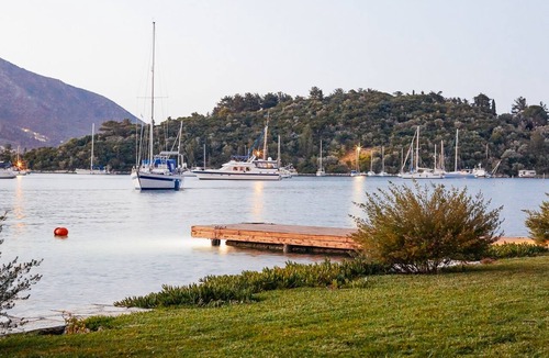 Yenion Villa | Superb waterfront villa with private pool, jetty, motorboat included and sauna
