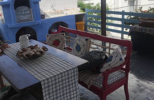 Telendos Cottage | Telendos Gallery house :artistic,cozy retreat by sea, trees and mountain views.