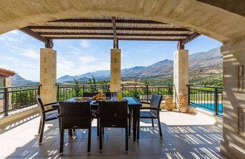 Lefkogeia Villa | Thalia, Traditional Stone Villa, Intimate Spaces & Private Pool, Family Friendly