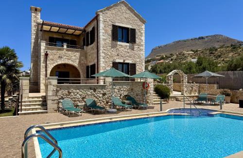 Kokkinon Khorion Villa | Villa Afrati Sea Views Pool AC