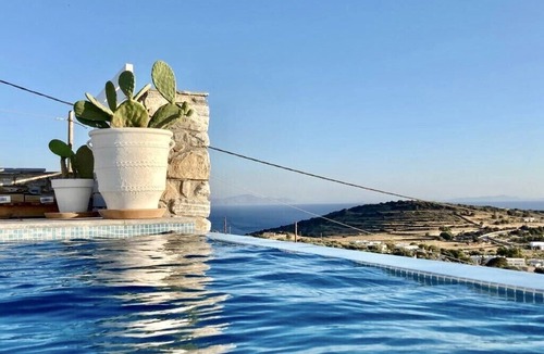 Paros Villa | VILLA GALAZIO, PRIVATE POOL, SEA VIEWS AND SUNSETS OVER ANTIPAROS
