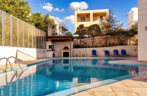 Chania Villa | Wonderful Villa with Private Pool, Panoramic Sea Views & Spacious Interiors