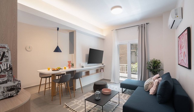 1BR Next to Metro Modern Living & Arcade Machine in Athens
