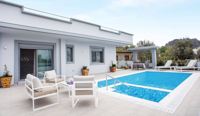2-Bedroom Villa with Private Pool in Kalithies. in Faliraki