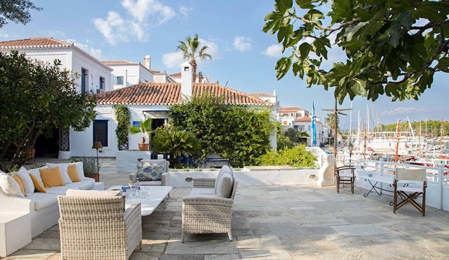 A lovingly maintained four bedroom waterfront house with a unique veranda in Spetses