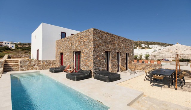 Antiparos Gems | The Villa Private Pool Steps from the Sea in Antiparos