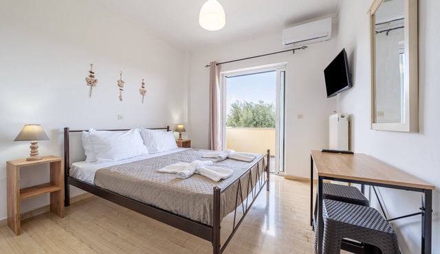 Apartment 'Lotus 1' with Sea View, Wi-Fi and Air Conditioning in Corfu