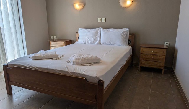 Apartment with View, Wi-Fi and Air Conditioning in Limenaria
