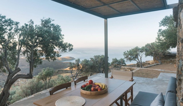Avdos Olive House · off-grid Cycladic retreat in Tinos