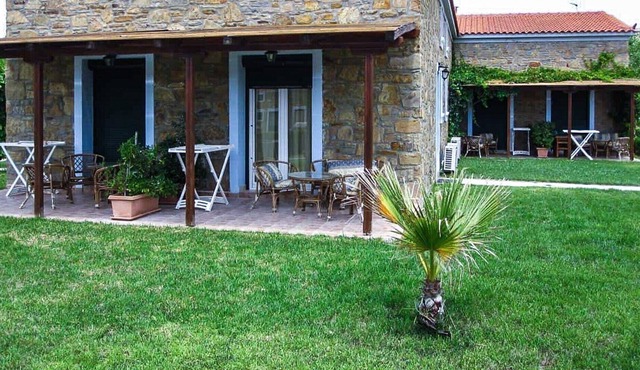 Beachfront Stone Maisonettes in Paralia Plateos