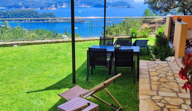Charming 2-BR Apt | Pvt Garden + Seaview | Villa Amaryllis | Paleokastritsa in Palaiokastritsa