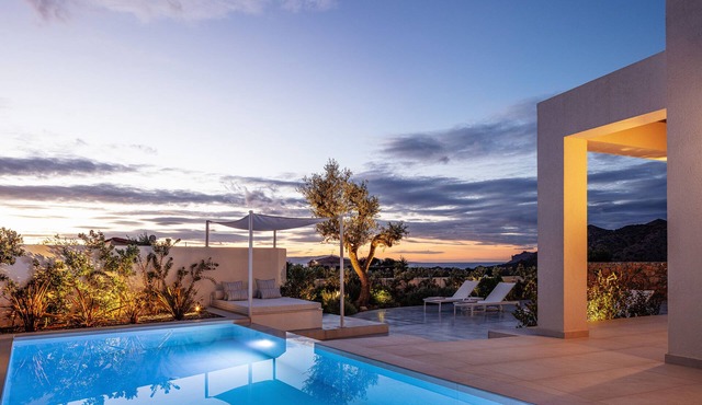 Cozy nature villa with sunset views near beaches in Chania