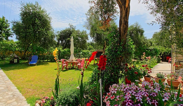 Dalia Apartment: Beautiful gardens, near beach, sleeps 4 in Almyros / Acharavi