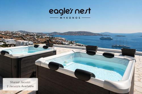 Eagles Nest Mykonos Suites & Apartments - Shared Pool & Jacuzzis in Mikonos