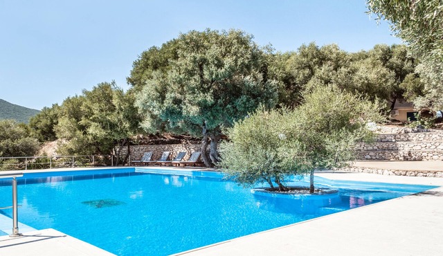 Exclusive and luxuriant private peninsula property, unique villa, pool and views in Lefkada