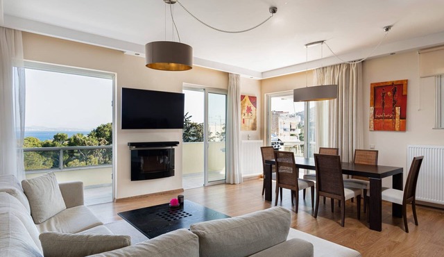 Exquisite Athens Apartment | Elysian Penthouse | 2 Bedrooms | 360° Balcony. in Glyfada