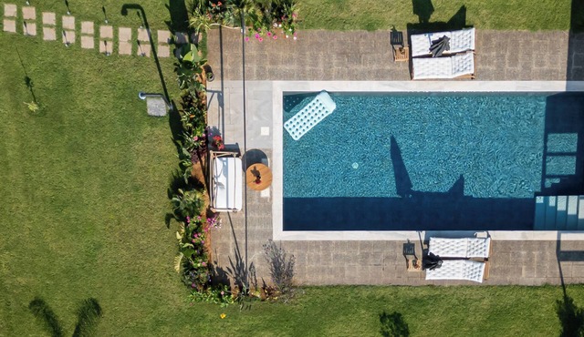 Garden Suite with Private Courtyard & Pool Access in Kalamata