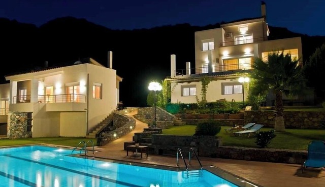 Agnanti Agia Pelagia, amazing view, private pool, perfect for families - groups in Heraklion Crete Agia Pelagia
