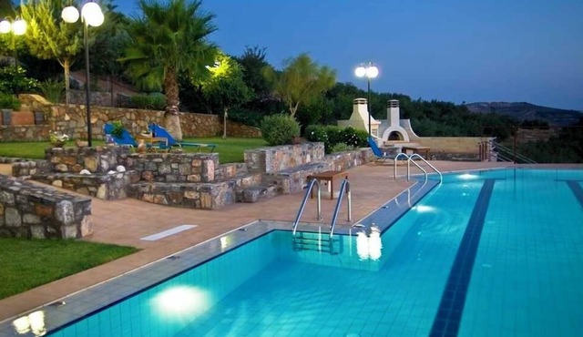 Agnanti Villas magnificent view, perfect for families and group up to 15 guests in Heraklion Crete Agia Pelagia