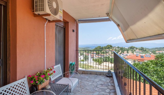 Halkidiki Sunhouse: Sea View, Wi-Fi, Air Conditioning, 2 Bedrooms, Private Parking in Paliouri
