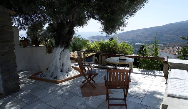 Holiday Home 'Alba Andros Studio' with Sea View, Wi-Fi and Air Conditioning in Ipsila