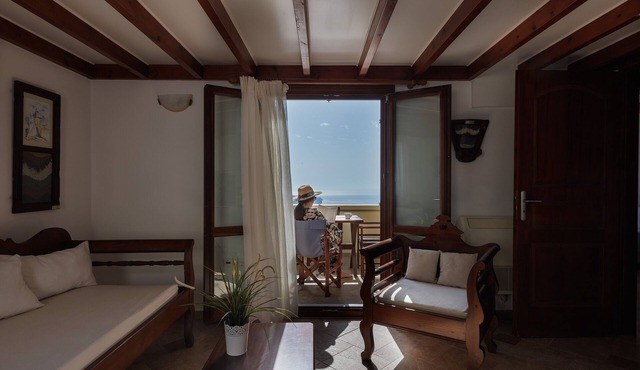 Holiday Home 'Loft Sea View Two Bedroom Villa' with Wi-Fi and Air Conditioning in Santorini