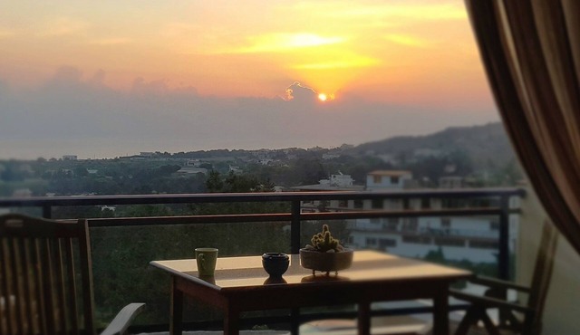Holiday home with amazing view of the city and the sea in Rhodes