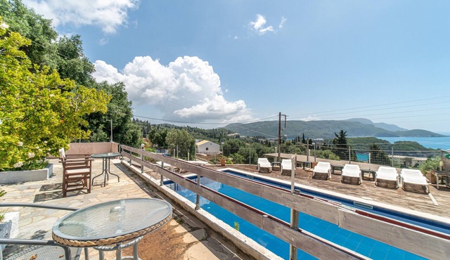 Hotel Apartment "Spyridoula Studio 13" with Sea View, Pool & Wi-Fi in Kerkyra