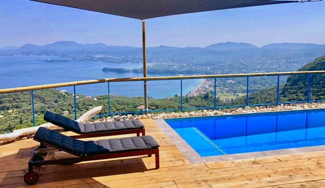 House Sienna, Spectacular Views! Corfiot Riviera Spartilas Corfu Greece in Spartilas