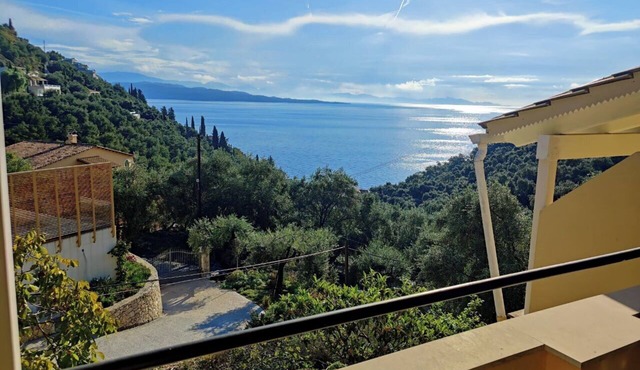 Kaminaki Panoramic Sea View Apartments - Steps from the Beach in Corfu