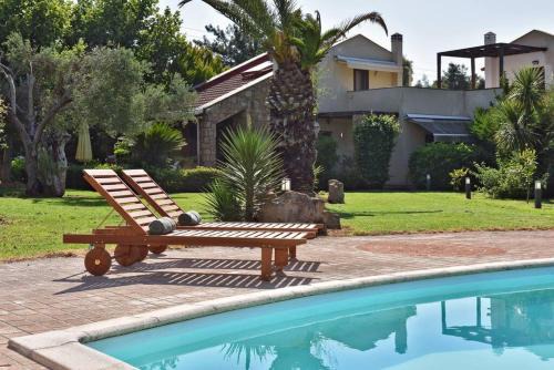 Luxurious Sunny Villa near the beach with a pool in Sani Beach