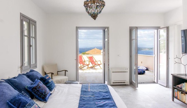 Maison Suisse with sea view in Spetses town in Spetses