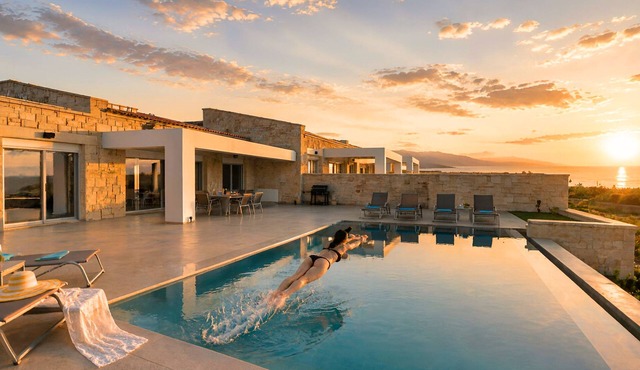 Marea Villa Heated Pool in Dramia