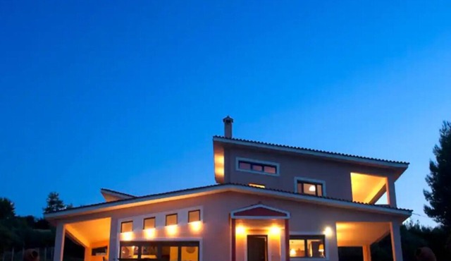 Modern Beachfront Villa ideal for families in Kotsikia Beachn N.Euboea (Evia)! in Kotsikia