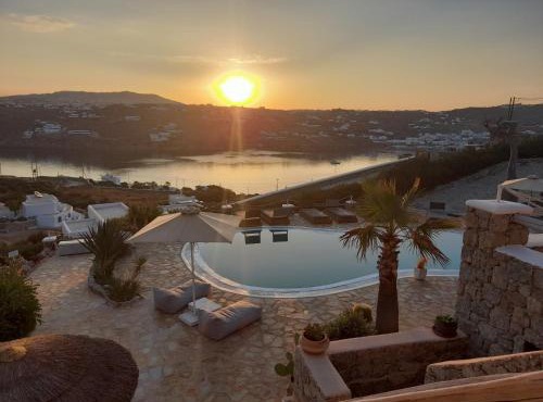 Navy Blue Suites in Ornos
