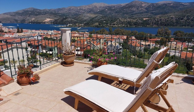 Nefeli seaview apartment in awesome Argostoli with 35 sqm seaview private patio in ARGOSTOLI