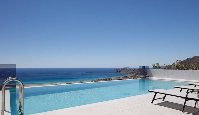 New villa in Falasarna bay★Seaview★Infinity pool in Phalasarna