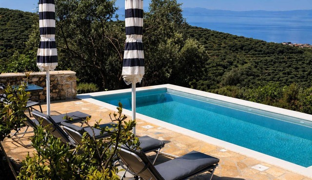 Niki's Tower - Exclusive Serene Seaview Stone Gem in Kalamata